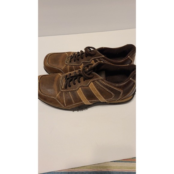 Bed Stu Shoes Mens‎ 9.5 The Next Step Oxford Lace up Brown Leather Bicycle - Picture 1 of 6